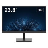 Monitor LED FullHD (1080p) de 24" / Ideal para CCTV, Oficina y Hogar / Entrada HDMI-VGA-BNC / Montaje VESA ( 75 X 75) / Uso 24/7 / Backlight E-LED / Ultra Delgado