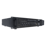 Amplificador de Audio | Bluetooth | 240 W | 6 Zonas con Control de Volumen Independiente | 70/ 100V COM | Montaje en Rack | Voceo y Musica Ambiental