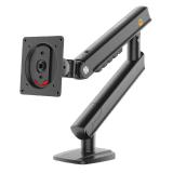Brazo Ergonómico para Monitor / Soporte 17\"-32\"" / Carga 2-7 kg / Ajuste de Tensión / Rotación ±90° / Instalación Abrazadera o Pasacables"