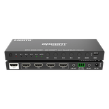 Multivisor HDMI 4x1 | 4K@30Hz | Vista Cuádruple | Cambio Automático/Manual | Control IR