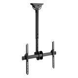 Soporte de Techo para Pantallas | Compatibilidad VESA 200x200 a 600x400 | Pantallas Hasta 70 Pulgadas | Capacidad de Carga 50 kg | Inclinación Vertical 0° a -25° | Rotación Horizontal 360° | Ajuste de Nivel ±3°