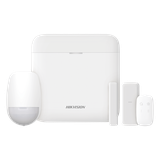 (AX PRO) KIT de Alarma AX PRO / Incluye: 1 Hub con bateria de respaldo / 1 Sensor PIR / 1 Contacto Magnético slim / 1 Control Remoto / WiFi / Compatible con Hik-Connect P2P