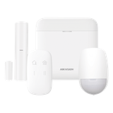 (AX PRO) KIT de Alarma AX PRO / Incluye: 1 Hub con bateria de respaldo / 1 Sensor PIR / 1 Contacto Magnético / 1 Control Remoto / WiFi / Compatible con Hik-Connect P2P