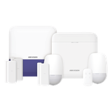 (AX PRO) KIT de Alarma AX PRO con GSM (3G/4G) / Incluye: 1 Hub con bateria de respaldo / 2 Sensores PIR / 3 Contactos Magnéticos mini / 1 Control Remoto / 1 Sirena Inalambrica Exterior / WiFi / Compatible con Hik-Connect P2P