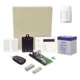 Kit de panel de alarma VISTA-48 con teclado-receptor 6160RF, sensor de movimiento y contactos inalámbricos, y control remoto