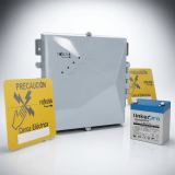 KIT de Energizador de 12,000Volts-1JOULES/2500 mts lineales de proteccion/Activado por Atenuación de voltaje,Corte de línea o Aterrizamiento de la línea/Integración a panel de Alarma.