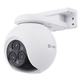 Cámara PT / Wi-Fi / Triple Lente / Panorámica 360° / Resolución 2k+ / Audio de Dos Vías / Visión Nocturna a color / IA Detección de Humanos y Vehiculos / Alarma con Sirena y Luz / IP67
