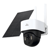 Cámara de Batería PT 4MP / 4G LTE-FDD / Panel Solar 5W / Visión Nocturna a Color 10 m (32.8 ft) / Autoseguimiento Inteligente / Audio Bidireccional / IP65