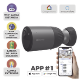 Cámara IP Inalámbrica Con Batería Recargable (Cero Cables) / Colores en Oscuridad / 2 Megapíxel / Sirena y Estrobo / Alertas de Audio Personalizable / Uso en Exterior / Grabación en la Nube / Almacenamiento Interno