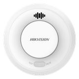 Detector de Humo Interlink con Hub / Doble Tecnología de Sensor de Luz / Alarma Auditiva 85 dB / Batería de Litio 10 Años / Autoverificación / Interconectable 30 Dispositivos / Wi-Fi Hik-Connect