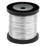 Bobina de 500 Metros (1640 Pies) / Alambre de Aluminio Reforzado / 16 AWG / Para Intemperie / Ideal para Cercas Electrificadas.