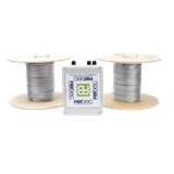 Kit IRONCLAD de Cable Sensor Perimetral Blindado / 150 m (492 ft) / 2 Zonas Independientes / Deteccion por Vibracion / Sin Falsas Alarmas / Tarjeta LPU400 / Calibracion por Software
