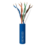 Bobina de Cable de 305 Metros (1000 Pies) / UTP Cat6 Riser / Color Azul / UL, CMR, Probado a 350 MHz / Para Aplicaciones de CCTV, Redes de Datos IP Megapixel / Control RS485