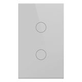 Apagador Inteligente ZigBee / 2 Gang / 800 W por Circuito / 100-250 V / Vidrio Templado / Cable Neutro Opcional / Control por App y Voz vía Hub