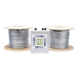 Cable Sensor Perimetral IRONCLAD / 610 m (2,000 ft) / 2 Zonas / Cerca Ciclónica / Sin Falsas Alarmas por Viento / Tarjeta LPU400 / Calibración por Software
