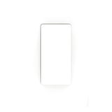 Placa de pared Claro de 1 espacio sin tornillos visibles, acabado blanco brillante, para atenuadores e interruptores Lutron de estilo decorador