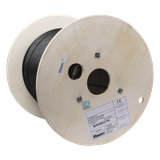Bobina de Cable UTP de 4 Pares, PanNet, Para Exterior con Gel, Cat6 (23 AWG), Industrial para Climas Extremos, Color Negro, 305 Metros (1000 Pies)