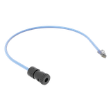 Cable de Conexión en Campo Jack a Plug RJ45, Categoría 6A, CMP (Plenum), 0.5 Metros (1.64 Pies), Color Azul