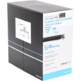Bobina de Cable 305 Metros (1000 Pies) Cat6, 24 AWG, Climas Extremos, Color Negro, Sin Blindar, para Intemperie