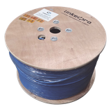 Bobina de 1000 Metros (3280.84 Pies) Cable Cat6+ Calibre 23 Alto Desempeño, ETL, UL, Color Azul, Super Flexible, de 1000 Metros (3280.84 Pies), para Aplicaciones de CCTV, Video HD, y Redes de Datos
