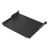 Charola para Soportar Equipos en Rack de 19 in, Profundidad de 34 cm, Color Negro, 1U