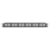 Panel de Parcheo Modular Mini-Com (Sin Conectores), Plano, Sin Blindaje, Alta Densidad, Identificación Con Etiqueta Adhesiva, de 48 Puertos, 1 UR