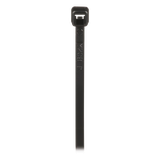 Cincho de Nylon 6.6 de Bloqueo, 203 mm largo x 2.5mm ancho, Color Negro, Exterior Resistente a Rayos UV, Paquete de 1000pz