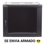Gabinetes PRECISION, Con Puerta Perforada, de 19in, 6UR, 450mm de Profundidad, Color Negro