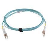 Jumper de Fibra Óptica Multimodo 50/125 XGLO OM4, LC-LC Duplex, OFNR, Color Aqua, 3 Metros (9.84 Pies)