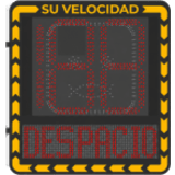Radar Medidor de Velocidad / Pantalla LED / Detección en Tiempo Real / Rango de Detección de 100 Mts / Hasta 32 Objetivos Detectados / IP66 / Ethernet