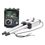 Kit de brazos para automatizar portones vehiculares abatibles de 2 hojas/ 3 Mts / 300 Kg / Uso solo residencial / Compatible con respaldo de energía