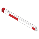 Brazo Octagonal de Aluminio de 4.2 metros / Compatible con Iluminación Rojo-Verde (No incluida)
