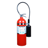 Extintor de dióxido de carbono CO2, para fuegos clase B y C, listado UL, 20lb (9.07 Kg).