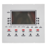 Anunciador remoto LCD retroiluminado con 160 caracteres visibles, teclado de goma y puerto RDP para panel NFS2-3030 y control de red NCA-2