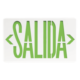 Letrero LED de Emergencia SALIDA / Voltaje Dual 120/240 VAC / Montaje Universal / Batería Ni-Cd Incluida