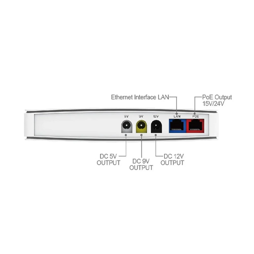 MINI UPS 5V/9V/12VDC CARGADOR USB 18WATTS 8000 mAH