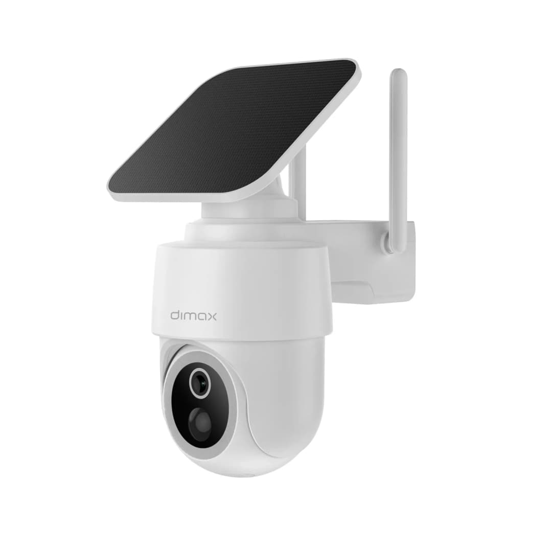 DIMAX G125 Cámara de Seguridad WiFi 4MP PT con Batería y Panel Solar Exterior